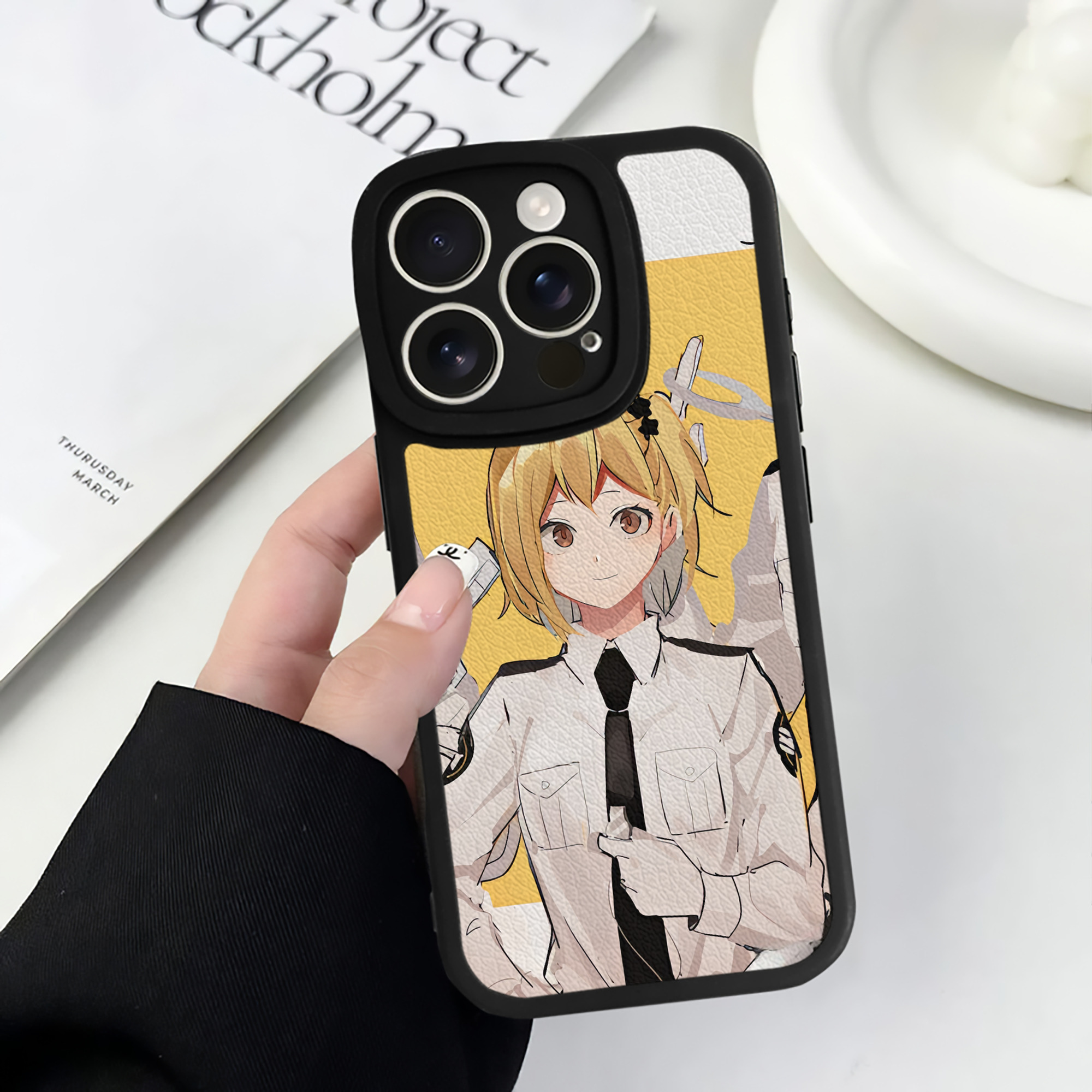 （画像用） ハイキュー!! Haikyu!! 【iPhone 16シリーズ対応】シリコンスマホケース（レザー調） 材質：シリコン